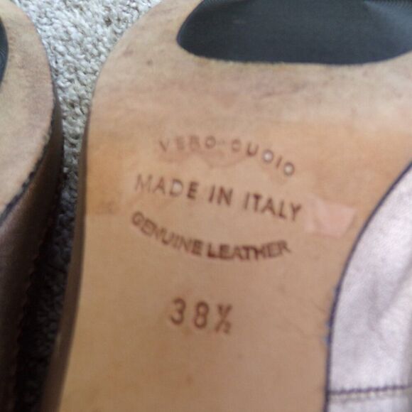 Anyi Lu Italian retro leather heels 38.5 - Picture 8 of 10